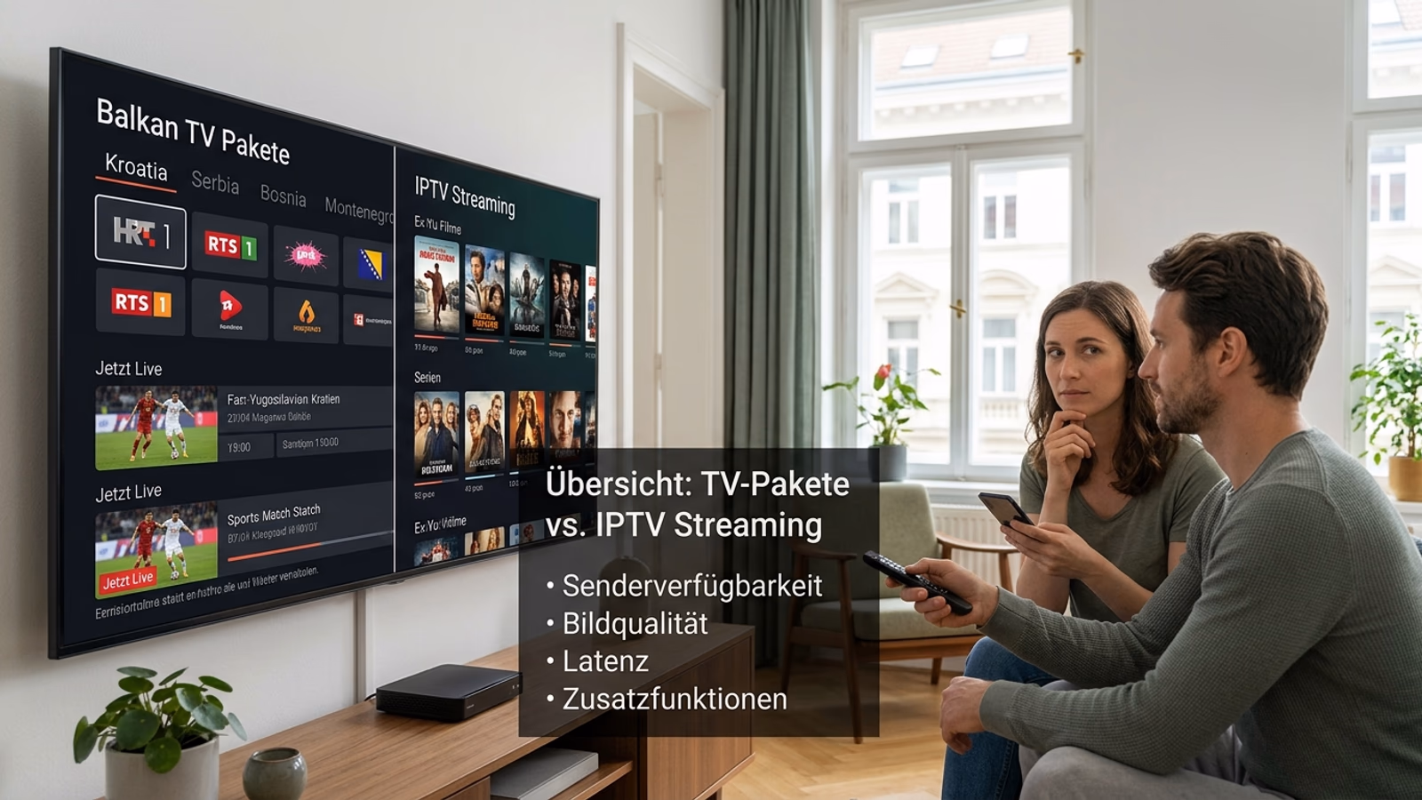 A1 Balkan TV paket 2026 — Isplati li se vs EXYU IPTV?